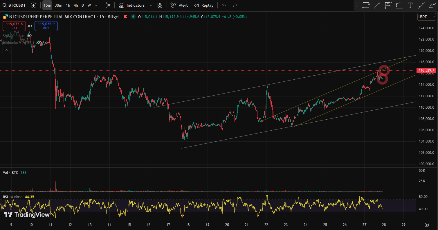 25.44 BTC 주간 검토 2 BTC CHART QUIZ 12
